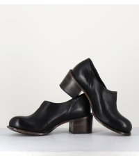 Chaussures japonisantes en cuir souple noir - 1FS342 NERO
